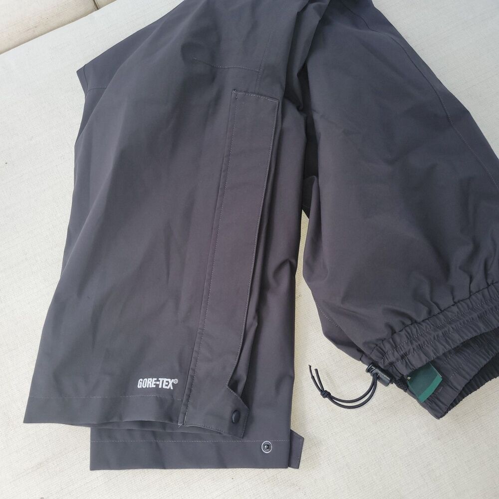 Mens M Short EMS Goretex Rain Pants  Black Waterproof Hiking Zip Pockets